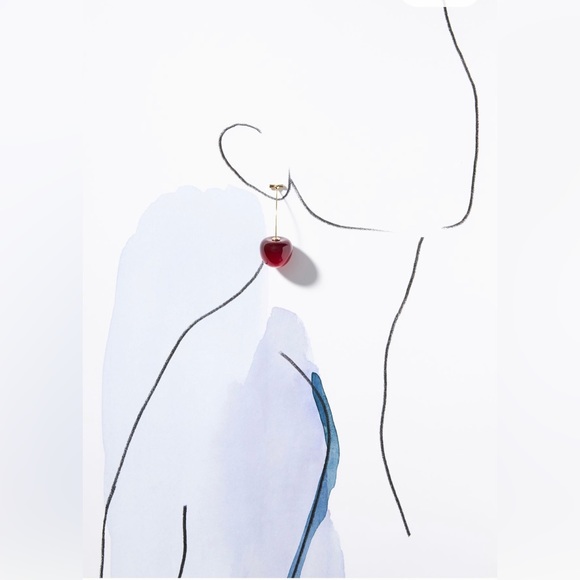 New cherry drop earrings - Picture 3 of 3